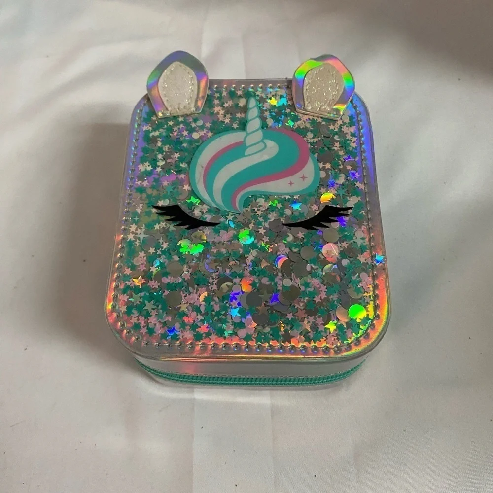 Justice Unicorn Jewelry zipper box (FH)